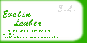 evelin lauber business card
